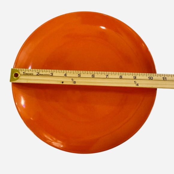 Vintage Royal Norfolk Solid Pattern Orange Stoneware 10.5” Dinner Plate - Picture 3 of 4